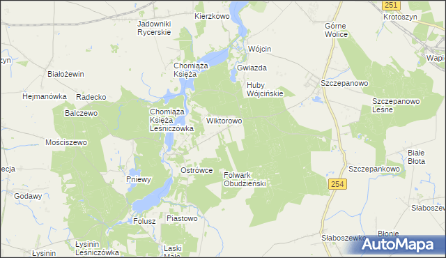 mapa Annowo gmina Gąsawa, Annowo gmina Gąsawa na mapie Targeo