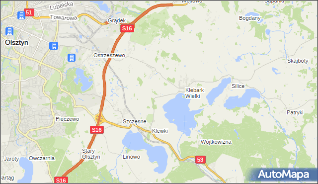 mapa Biedówko, Biedówko na mapie Targeo