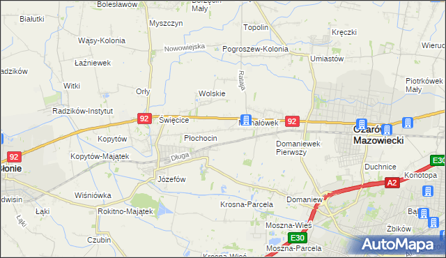 mapa Gołaszew, Gołaszew na mapie Targeo