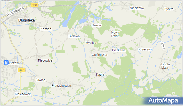 mapa Oleśniczka, Oleśniczka na mapie Targeo