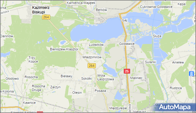 mapa Wieruszew, Wieruszew na mapie Targeo