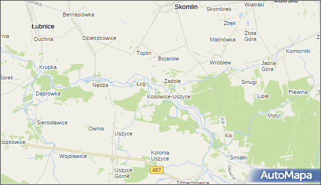 mapa Królewska Grobla, Królewska Grobla na mapie Targeo