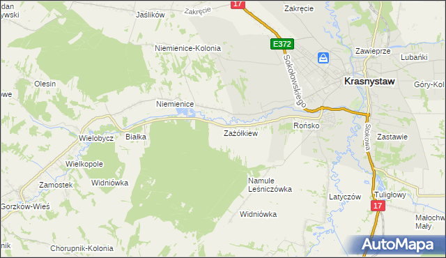 mapa Zażółkiew, Zażółkiew na mapie Targeo