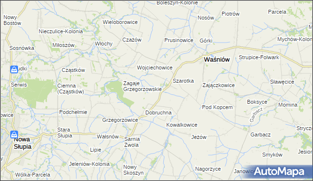 mapa Czajęcice, Czajęcice na mapie Targeo