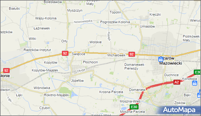 mapa Gołaszew, Gołaszew na mapie Targeo