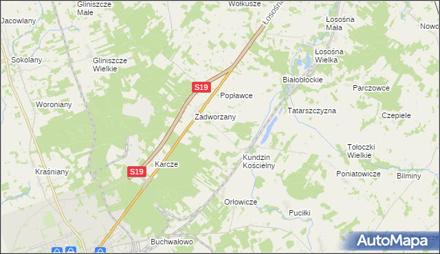 mapa Kundzin, Kundzin na mapie Targeo
