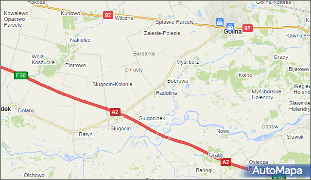 mapa Radolina, Radolina na mapie Targeo
