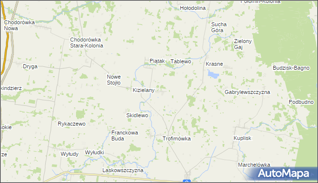 mapa Szczuki gmina Janów, Szczuki gmina Janów na mapie Targeo