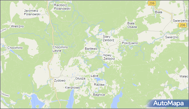 mapa Pyszki, Pyszki na mapie Targeo