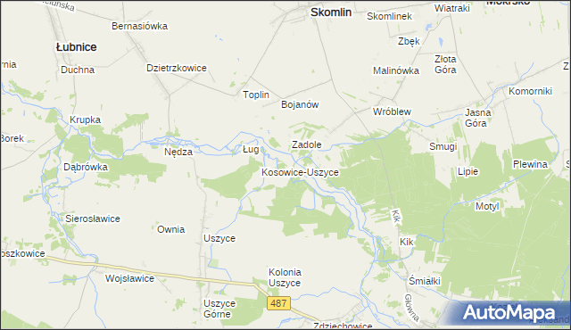 mapa Królewska Grobla, Królewska Grobla na mapie Targeo