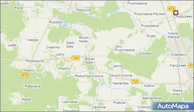 mapa Boczki-Parcela, Boczki-Parcela na mapie Targeo