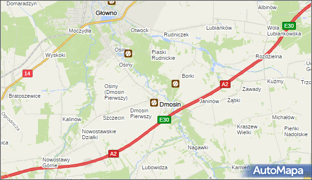mapa Dmosin Drugi, Dmosin Drugi na mapie Targeo