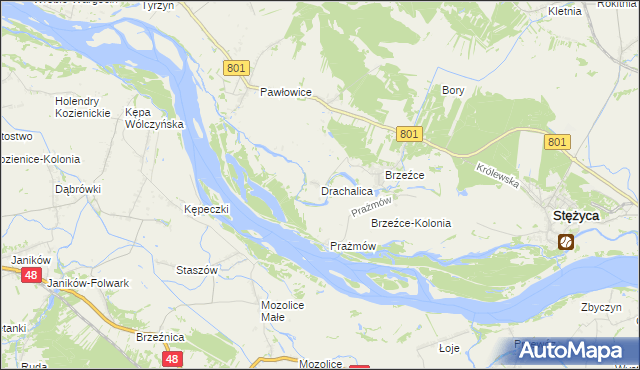 mapa Drachalica, Drachalica na mapie Targeo