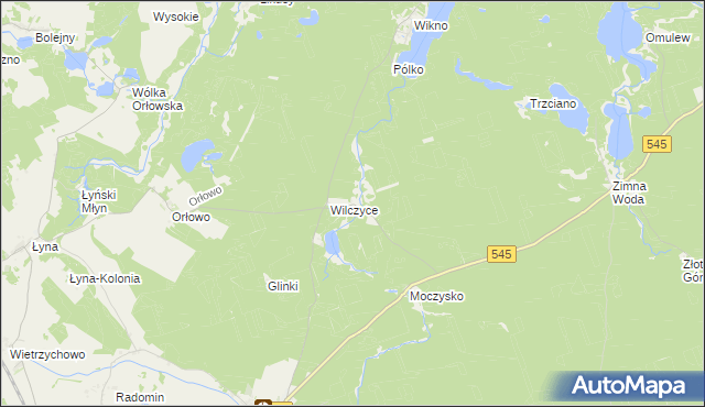 mapa Koniuszyn, Koniuszyn na mapie Targeo
