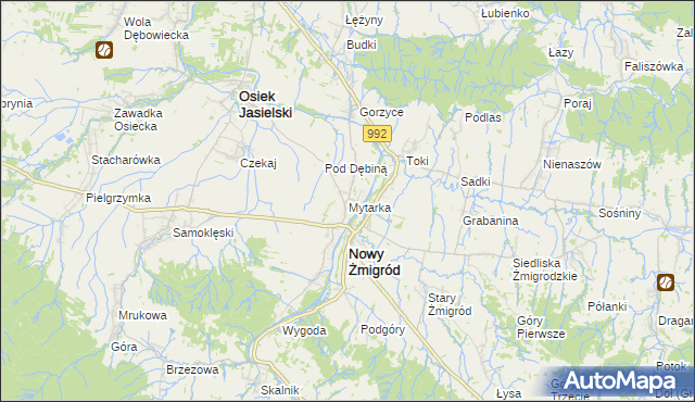 mapa Mytarka, Mytarka na mapie Targeo