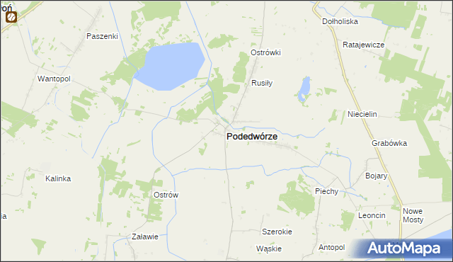 mapa Podedwórze, Podedwórze na mapie Targeo