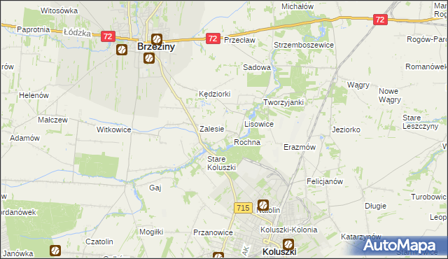 mapa Ścibiorów, Ścibiorów na mapie Targeo