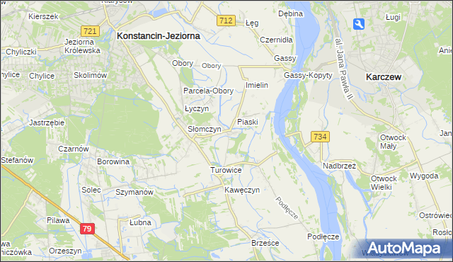 mapa Cieciszew, Cieciszew na mapie Targeo