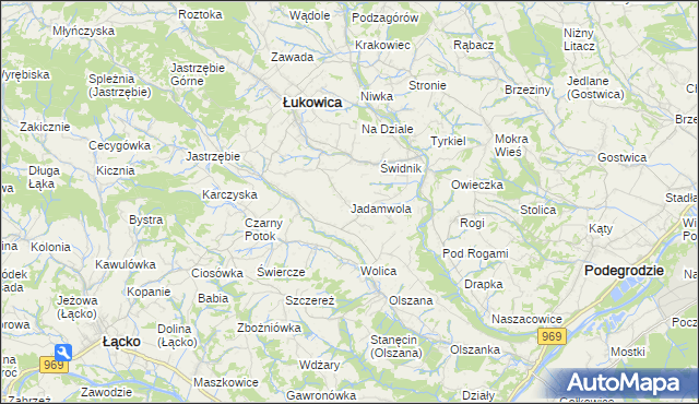 mapa Jadamwola, Jadamwola na mapie Targeo