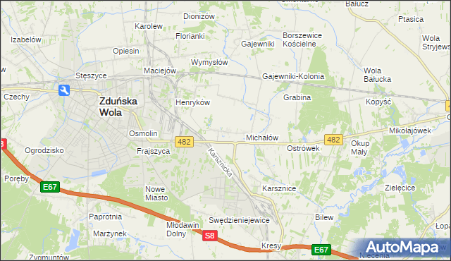 mapa Krobanów, Krobanów na mapie Targeo