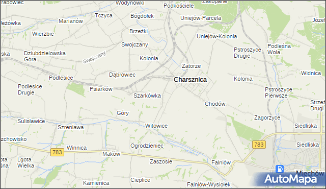 mapa Ciszowice, Ciszowice na mapie Targeo