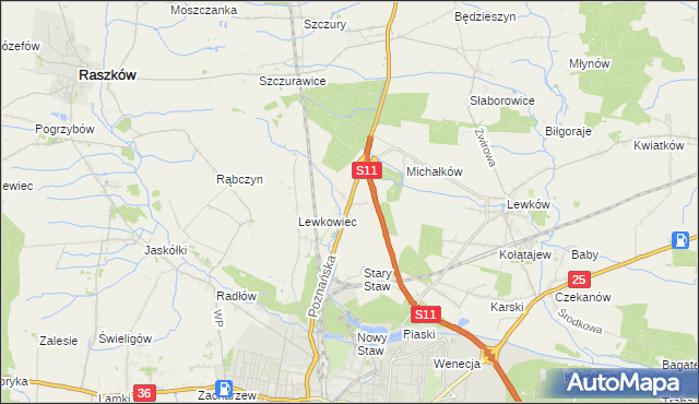 mapa Franklinów, Franklinów na mapie Targeo