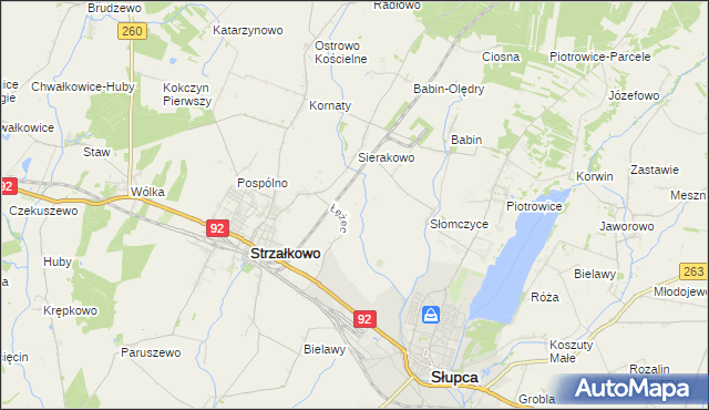 mapa Słomczyce-Huby, Słomczyce-Huby na mapie Targeo