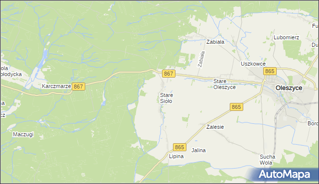 mapa Stare Sioło, Stare Sioło na mapie Targeo