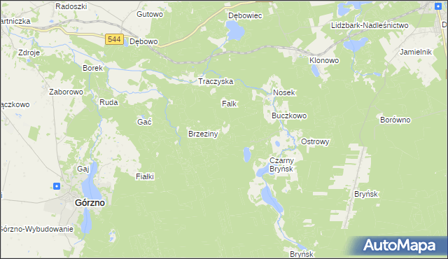 mapa Diabelec, Diabelec na mapie Targeo