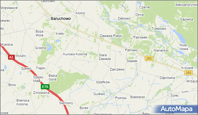 mapa Nowa Zawada, Nowa Zawada na mapie Targeo