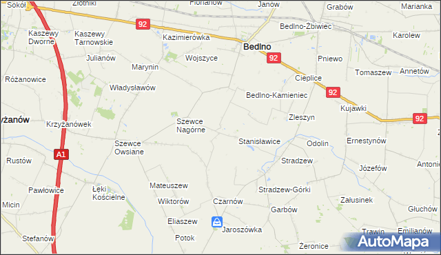 mapa Baranowizna, Baranowizna na mapie Targeo