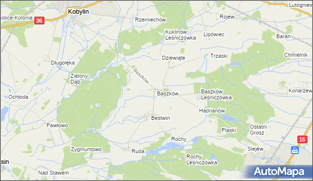 mapa Baszków, Baszków na mapie Targeo