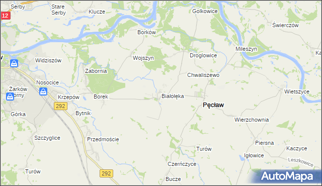 mapa Białołęka, Białołęka na mapie Targeo