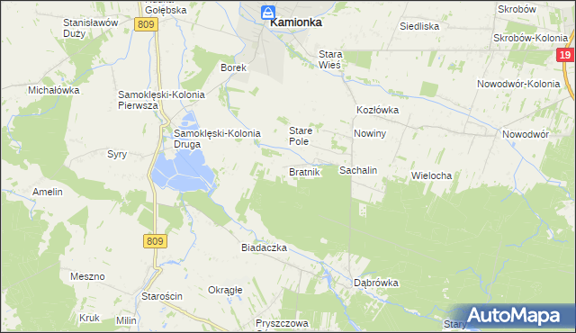 mapa Bratnik, Bratnik na mapie Targeo