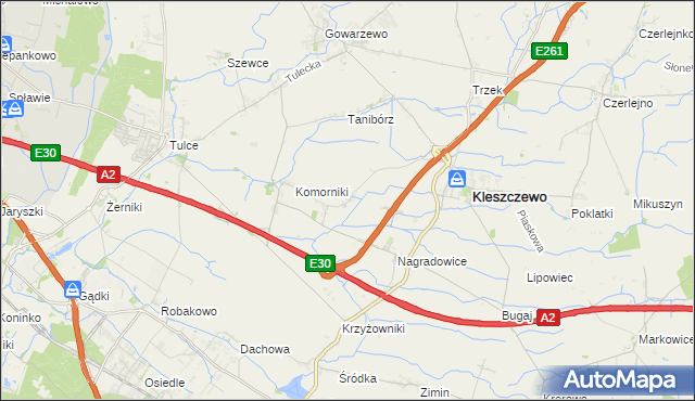 mapa Bylin, Bylin na mapie Targeo