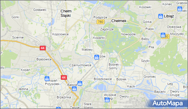 mapa Gorzów, Gorzów na mapie Targeo