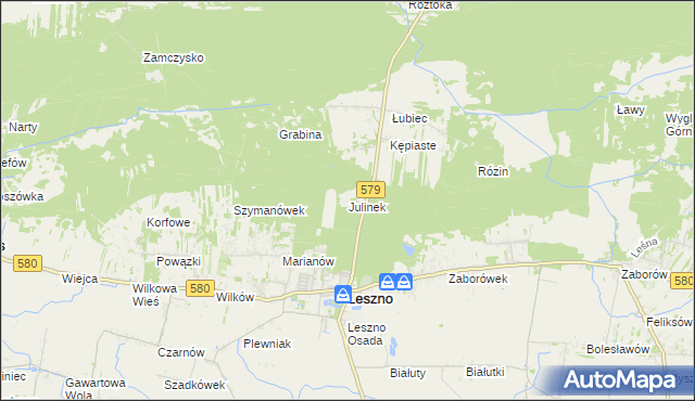 mapa Julinek, Julinek na mapie Targeo