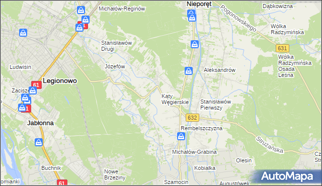 mapa Kąty Węgierskie, Kąty Węgierskie na mapie Targeo