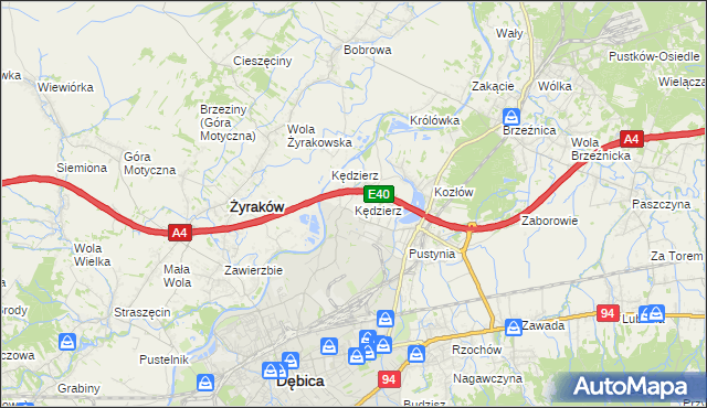mapa Kędzierz, Kędzierz na mapie Targeo