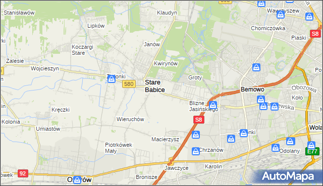 mapa Latchorzew, Latchorzew na mapie Targeo