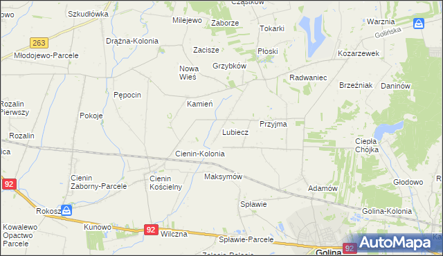 mapa Lubiecz, Lubiecz na mapie Targeo