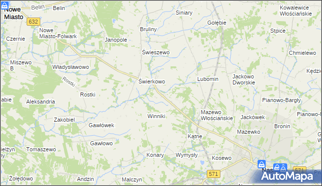 mapa Mazewo Dworskie A, Mazewo Dworskie A na mapie Targeo