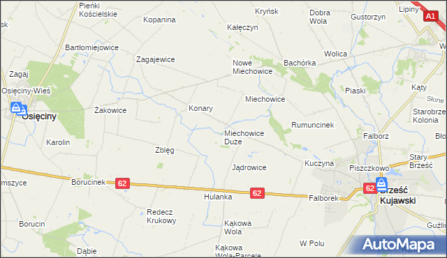 mapa Miechowice Duże, Miechowice Duże na mapie Targeo