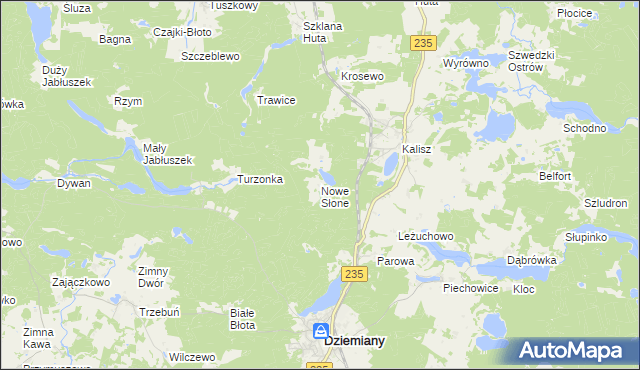 mapa Nowe Słone, Nowe Słone na mapie Targeo