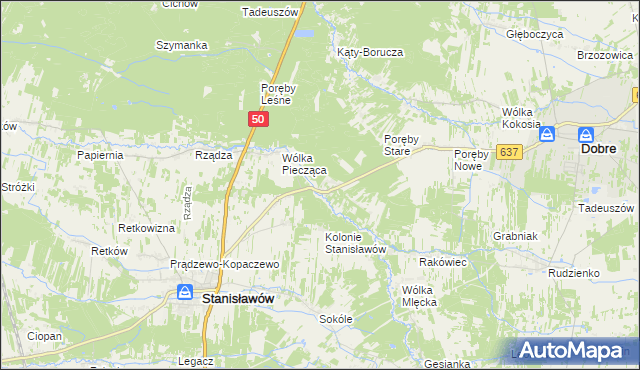 mapa Osęczyzna, Osęczyzna na mapie Targeo