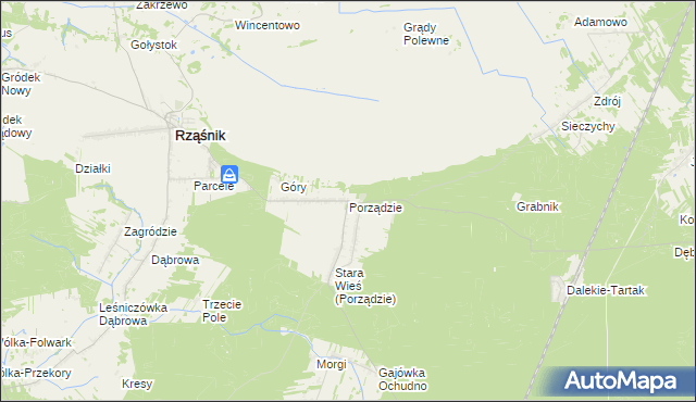 mapa Porządzie, Porządzie na mapie Targeo