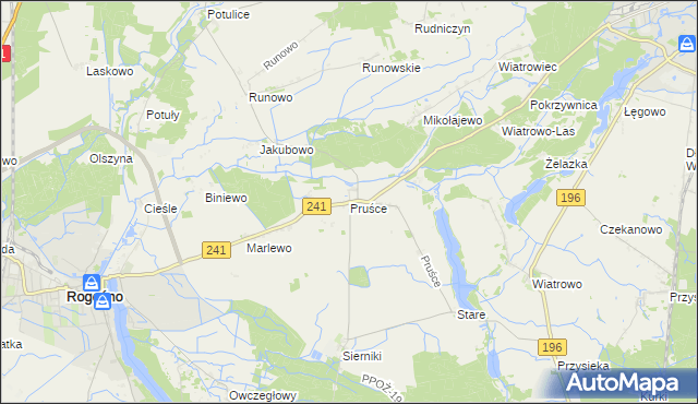mapa Pruśce, Pruśce na mapie Targeo