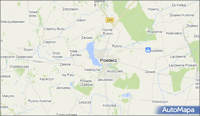 mapa Przedecz, Przedecz na mapie Targeo