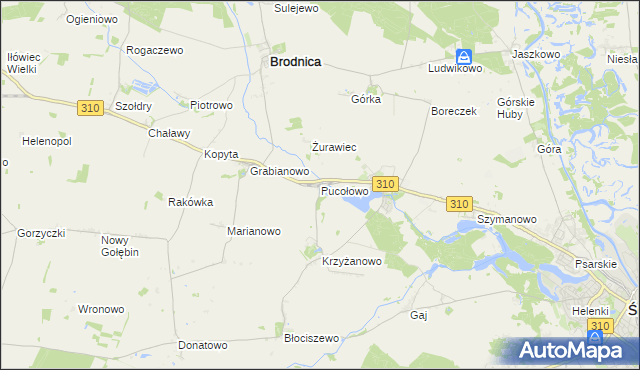 mapa Pucołowo, Pucołowo na mapie Targeo