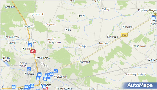 mapa Suleje, Suleje na mapie Targeo